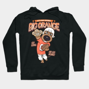 Cute Funny Doxie Dachshund Dog Football Hoodie